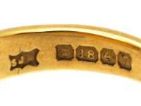 18ct Gold Signet Ring Engraved with Eagle's Head & Shield