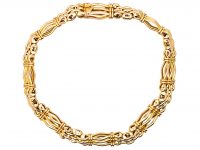 Edwardian 15ct Gold Gate Bracelet