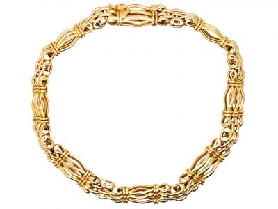 Edwardian 15ct Gold Gate Bracelet