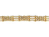 Edwardian 15ct Gold Gate Bracelet