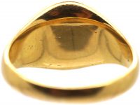 Early 20th Century 18ct Gold Signet Ring with Intaglio of a Lion Rampant