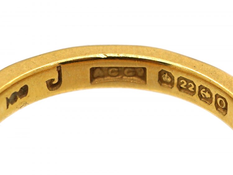 22ct Gold Wedding Ring Assayed in 1913