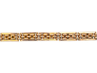 Edwardian 15ct Gold Gate Bracelet