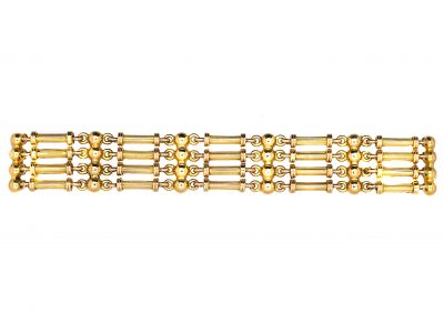 French 18ct Gold Guard Lantern Links Chain