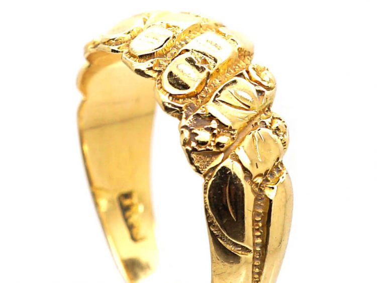 Edwardian 18ct Gold Keeper Ring