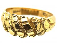 Edwardian 18ct Gold Keeper Ring