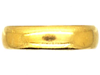 Wide 22ct Gold Wedding Ring Assayed in 1921