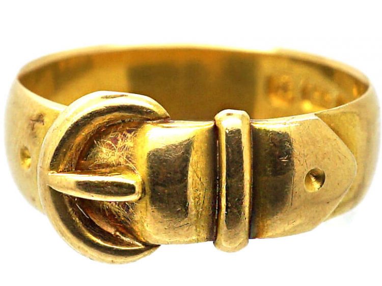 Victorian 18ct Gold Buckle Ring