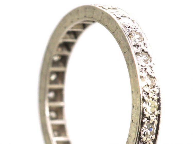 Edwardian Platinum Eternity Ring set with Diamonds