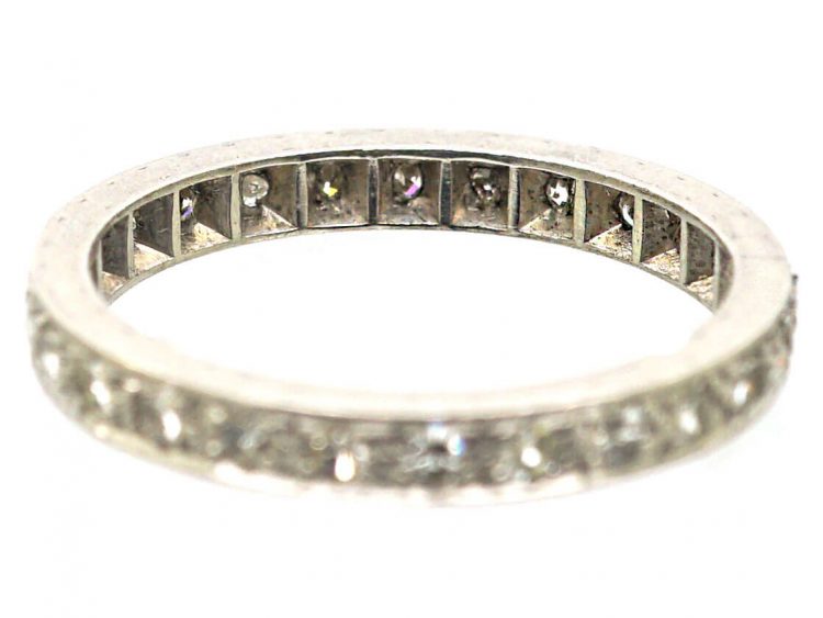 Edwardian Platinum Eternity Ring set with Diamonds