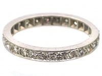 Edwardian Platinum Eternity Ring set with Diamonds