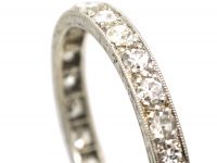 Edwardian Platinum Eternity Ring set with Diamonds