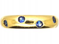 Vintage Tiffany 18ct Gold & Sapphire Etoile Ring