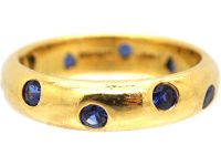 Vintage Tiffany 18ct Gold & Sapphire Etoile Ring