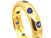 Vintage Tiffany 18ct Gold & Sapphire Etoile Ring