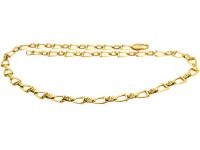 Vintage 18ct Gold Stirrup & Buckle Chain