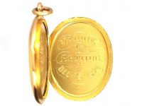 Victorian 18ct Gold Plain Oval Locket