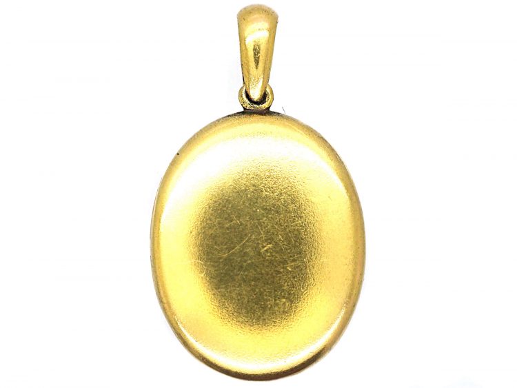 Victorian 15ct Gold Oval Locket