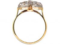 Edwardian 18ct Gold Heart Shaped Ring set with Diamonds