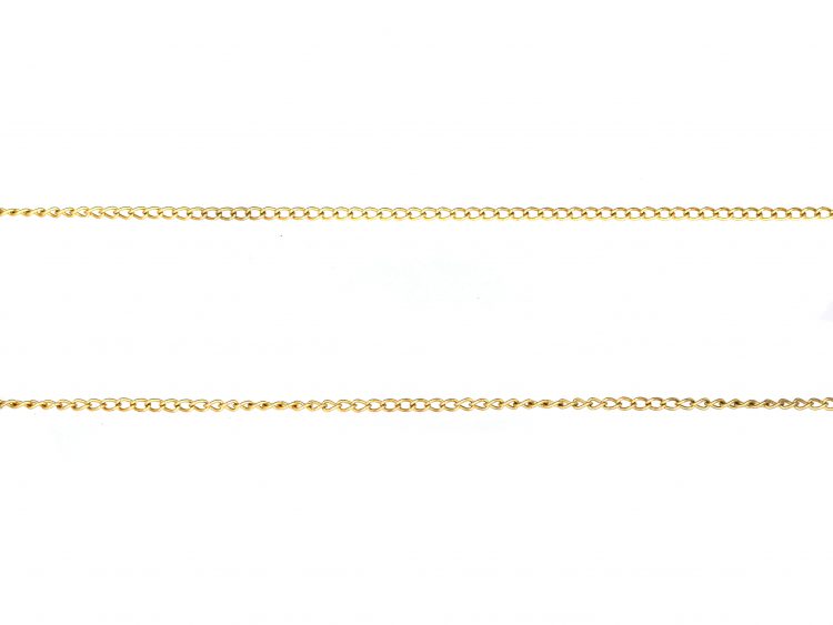 Edwardian 9ct Gold Trace Link Chain