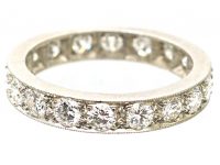 Early 20th Century Platinum Eternity Ring set with Diamonds