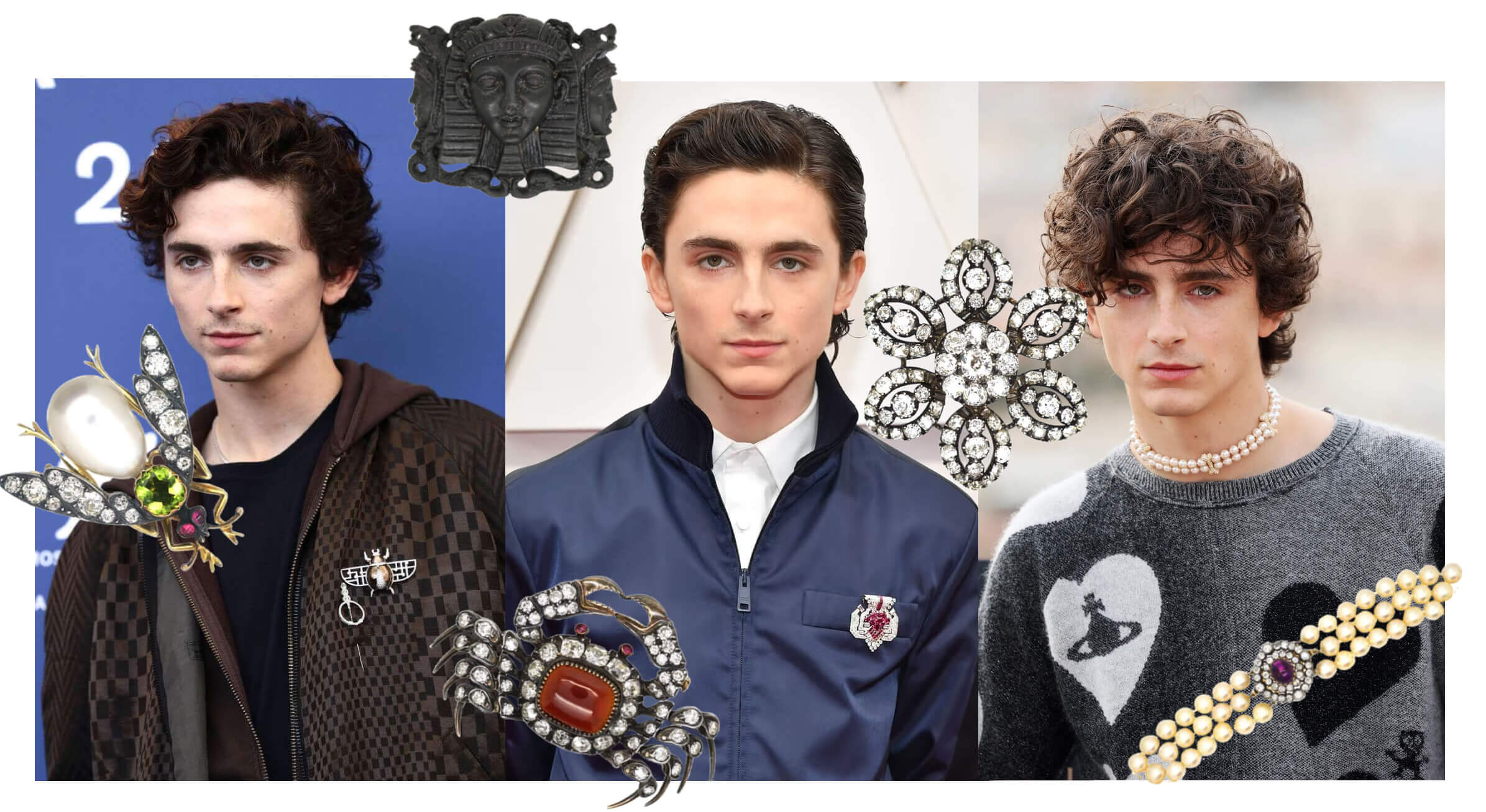 Top 10 Men Wearing Antique Jewellery - Timothée Chalamet