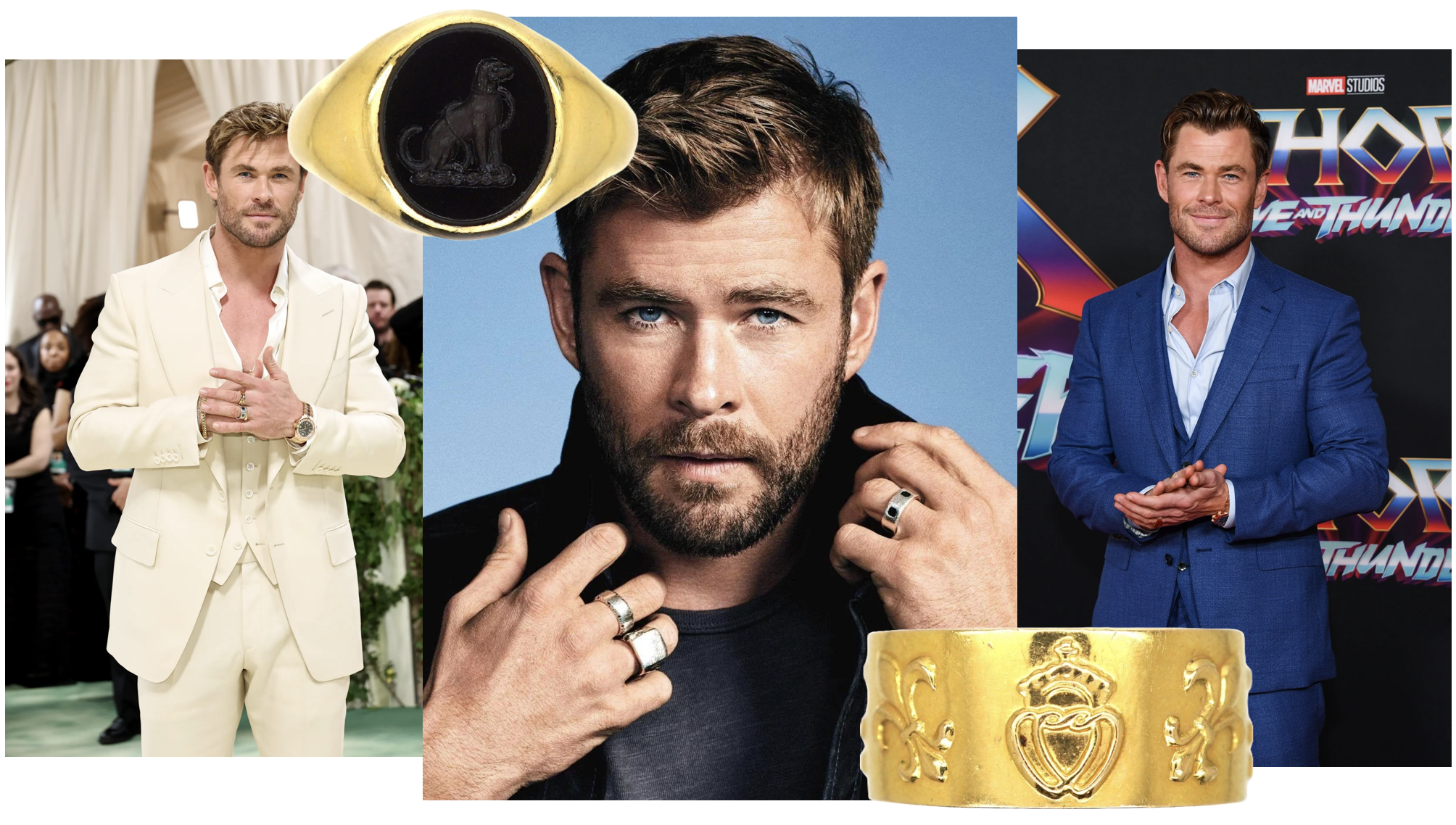 Top 10 Men Wearing Antique Jewellery - Chris Hemsworth