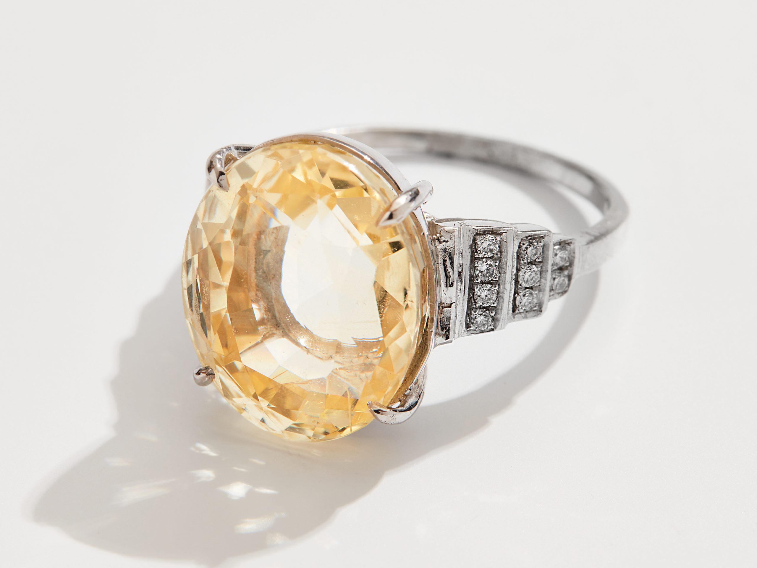 Antique topaz ring