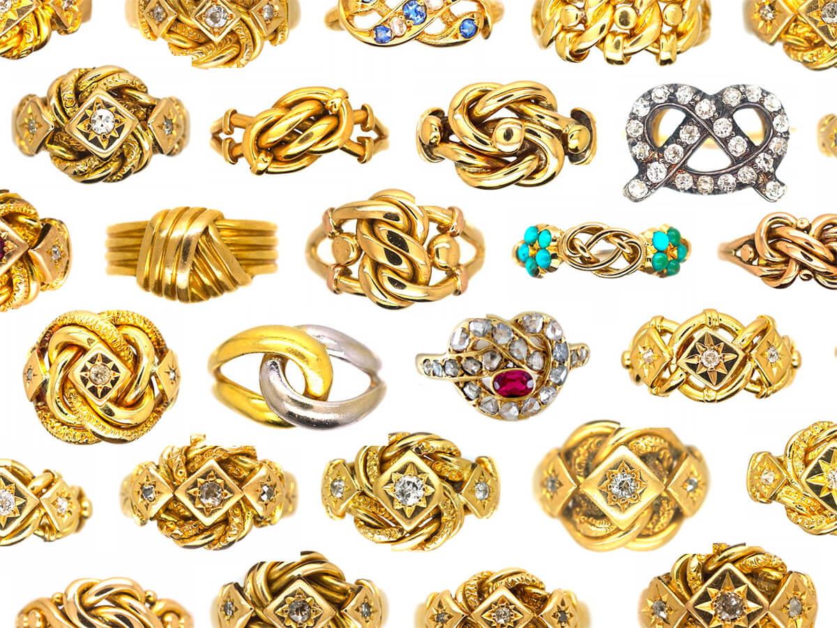 Antique and vintage knot rings