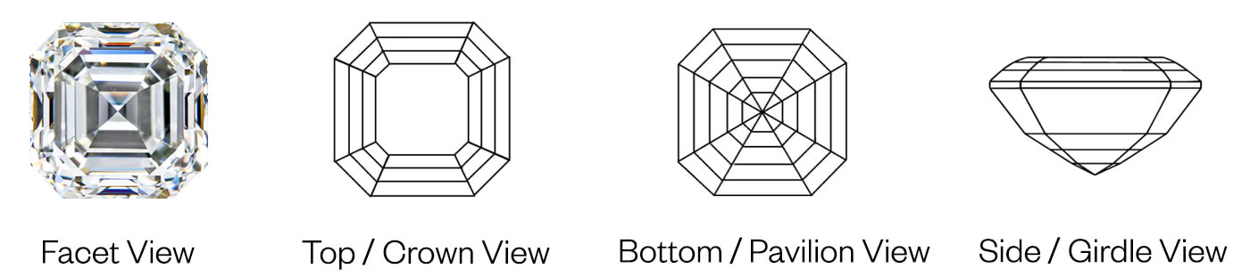 Asscher cut diamond