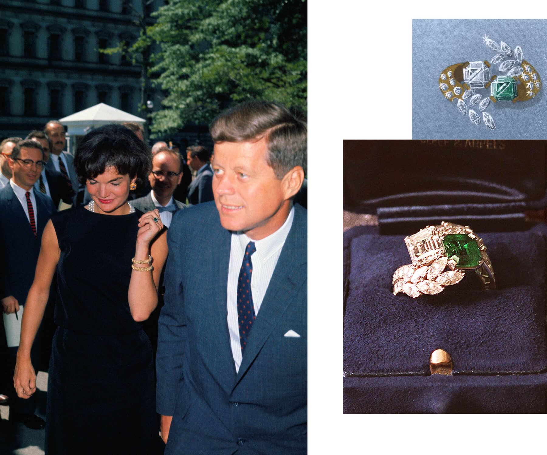 Jackie Kennedy's engagement ring