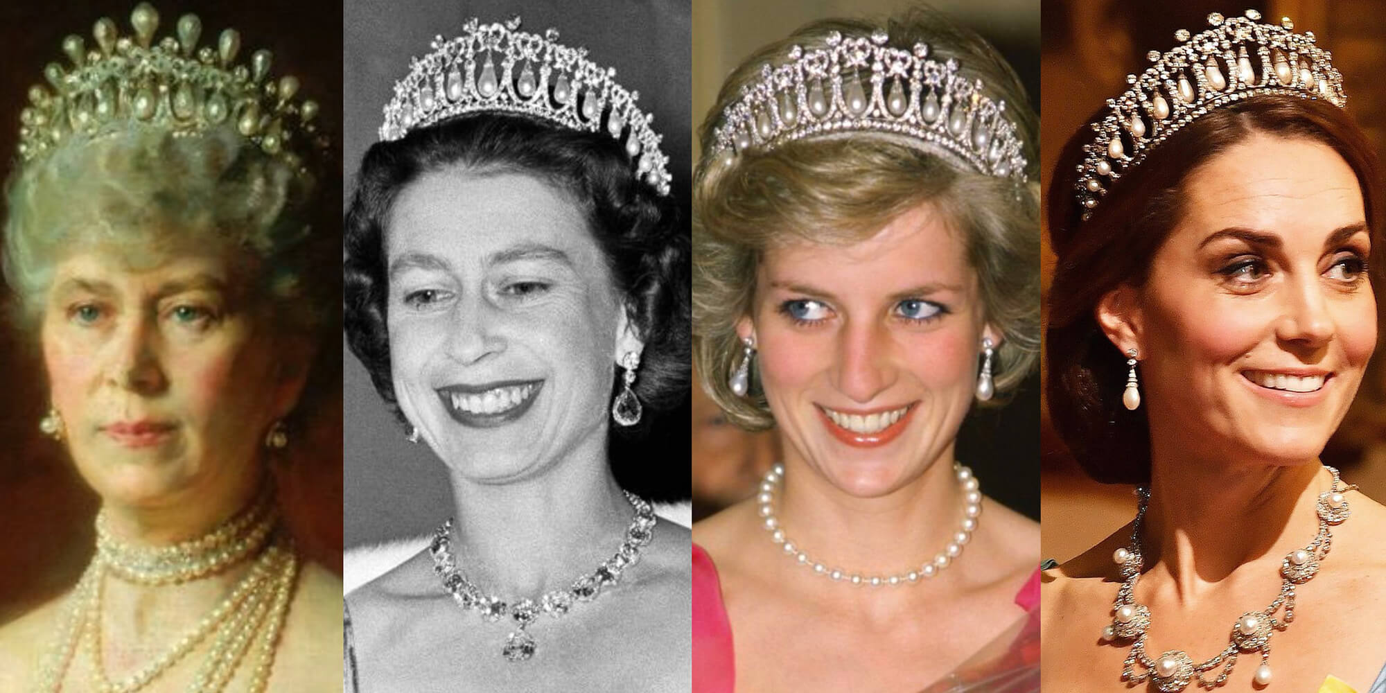 The Queen Mary’s Lover’s Knot Tiara on members of the royal family