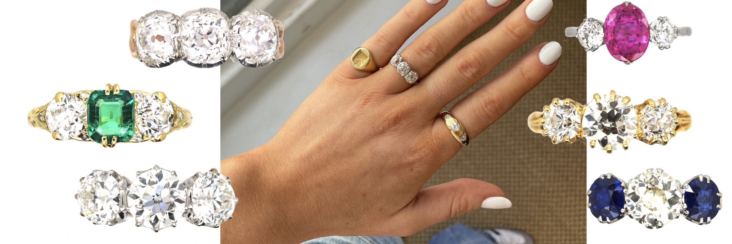 Antique Three-Stone Engagement Rings: The Ultimate Guide