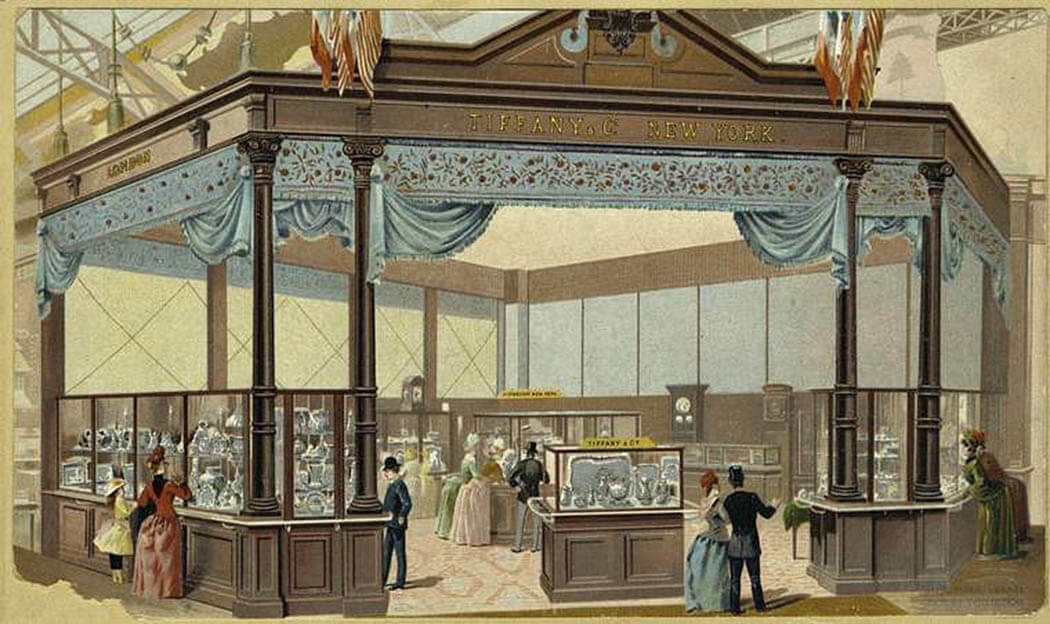 Tiffany exhibition stand, late 19th Century