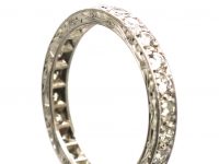 Early 20th Century Platinum Eternity Ring set with Diamonds