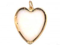 Edwardian Heart Shaped Opal Pendant