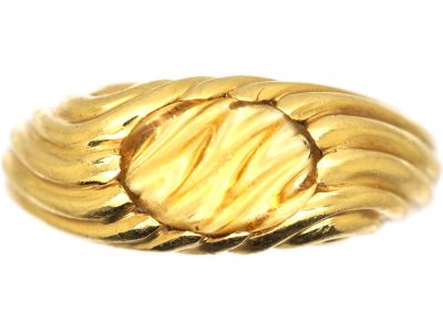 18ct Gold & Citrine Swirl Ring by Boucheron