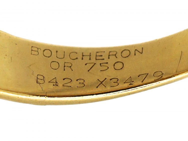 18ct Gold & Citrine Swirl Ring by Boucheron