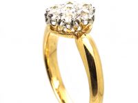 Edwardian 18ct Gold & Diamond Cluster Ring