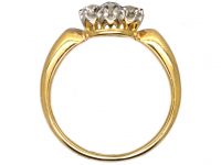 Edwardian 18ct Gold & Diamond Cluster Ring