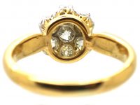 Edwardian 18ct Gold & Diamond Cluster Ring