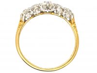 Edwardian 18ct Gold & Platinum Five Stone Diamond Ring