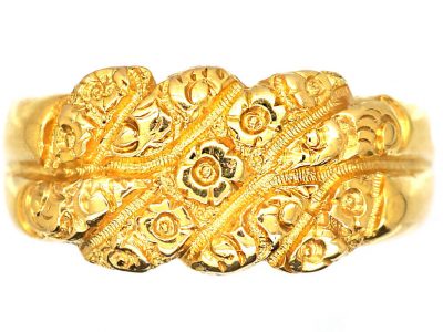 Edwardian 18ct Gold Keeper Ring