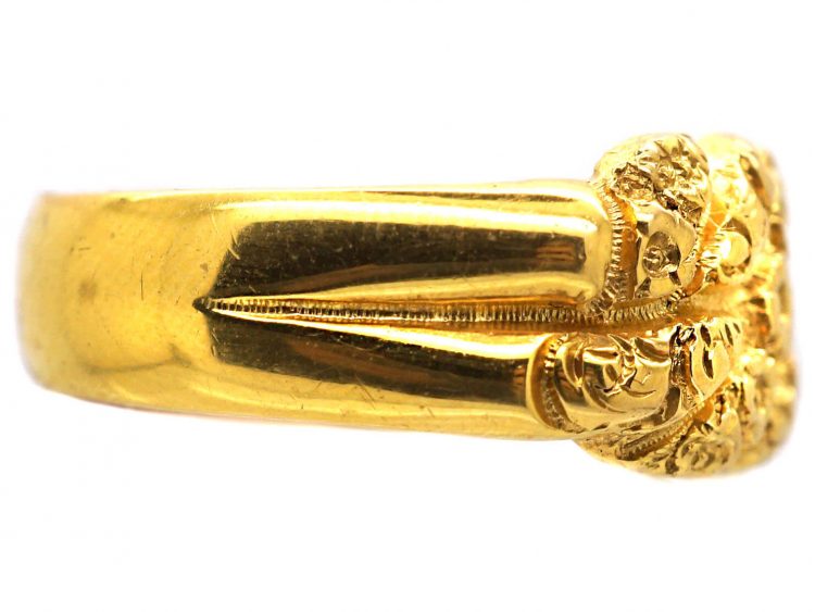 Edwardian 18ct Gold Keeper Ring