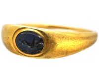 Georgian 18ct Gold Ring with Roman Intaglio of a Hippocampus