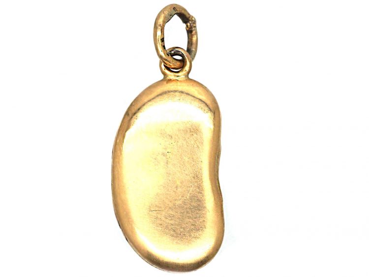 Edwardian 15ct Gold Kidney Bean Locket