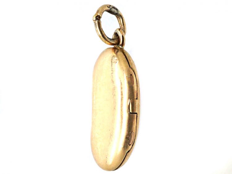 Edwardian 15ct Gold Kidney Bean Locket