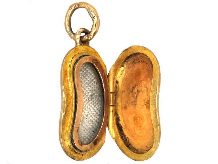 Edwardian 15ct Gold Kidney Bean Locket