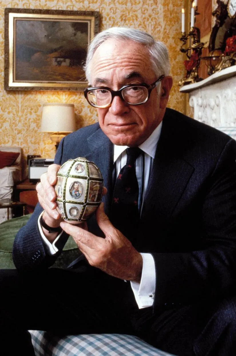 Malcolm Forbes with Faberge