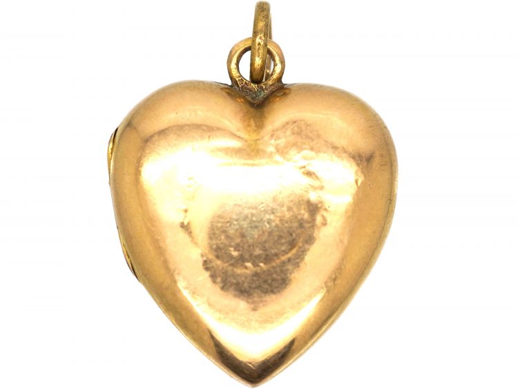 Victorian 15ct Gold Heart Shaped Locket